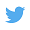 blue and white twitter logo